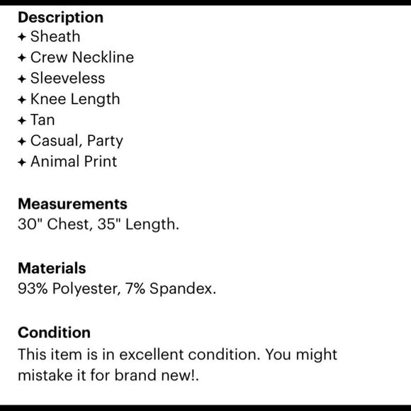 W118 BY WALTER BAKER ANIMAL PRINT MESH DRESS S - Picture 4 of 7